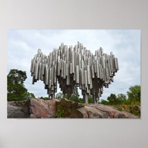 Pôster Monumento de Sibelius, Helsínquia, Finlandia