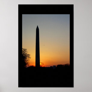 Pôster Monumento de Washington no crepúsculo