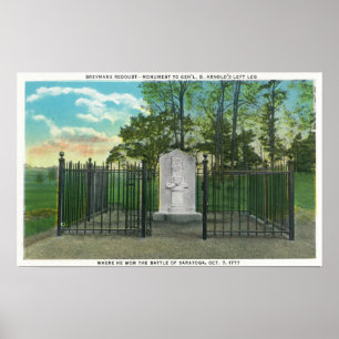 Pôster Monumento esquerdo do pé do Gen Benedict Arnold
