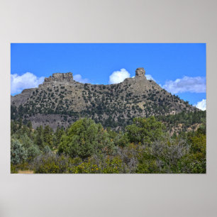 Poster Monumento Nacional Chimney Rock, Colorado