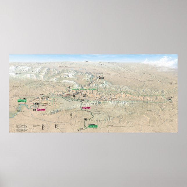 Pôster Monumento Nacional do Dinossauro (Frente)