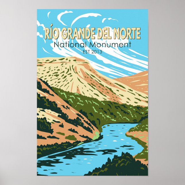 Poster Monumento Nacional do Rio Grande do Norte Novo Méx (Frente)