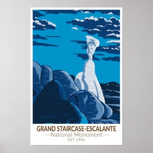 Poster Monumento Nacional Grand Staircase Escalante Utah