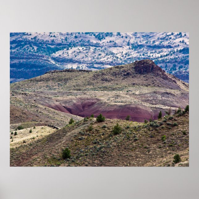 Poster Monumento Nacional John Day Fossil Beds, Oregon (Frente)