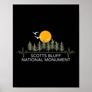 Poster Monumento Nacional Scotts Bluff Pulsação da Nature