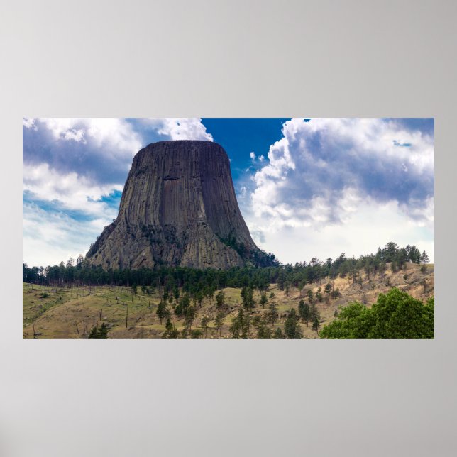 Poster Monumento Nacional Torre do Diabo, Wyoming (Frente)