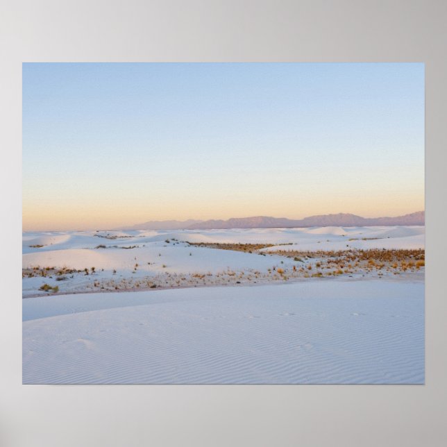 Pôster Monumento Nacional White Sands, Dunas Transversais (Frente)