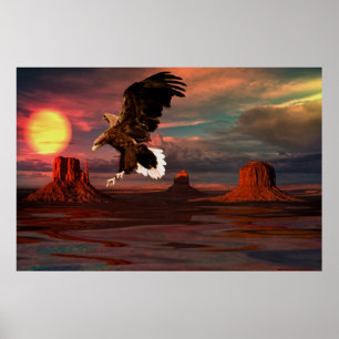 Pôster Monumento - Valley-Eagle-Set-1