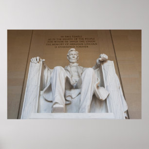 Poster Monumentos Memorial Lincoln