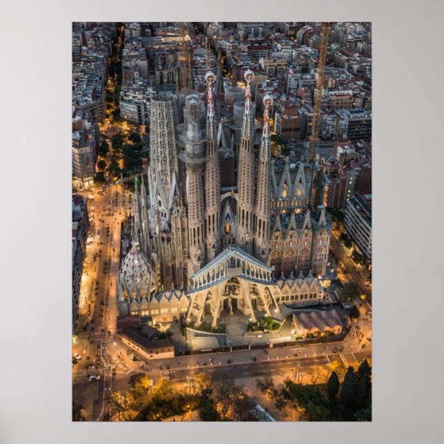 Poster Monuments | La Sagrada Familia (Frente)