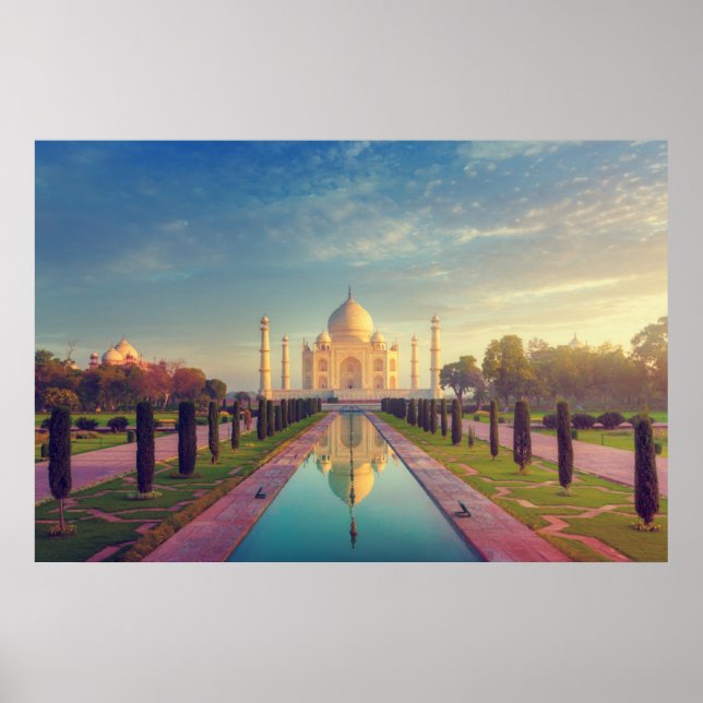 Poster Monuments | Taj Mahal Colors (Frente)