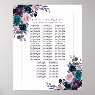 Poster Moody Boho Assentos De Feno De Borracha Púrpura