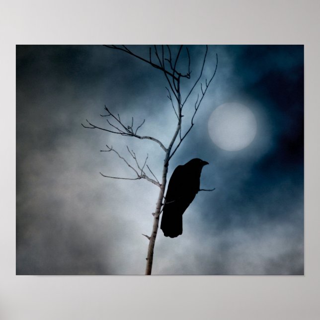 Pôster Moody Crow Moon (Frente)