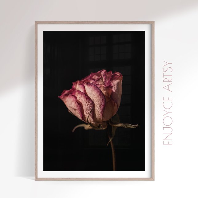 Poster Moody rosa continua a ser a arte feminina da pared (Criador carregado)