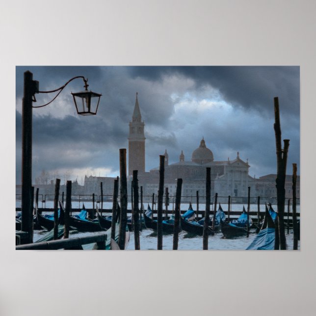 Poster Moody Sky em Veneza, Itália (Frente)