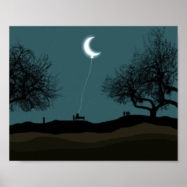 Poster Moon Balloon (Frente)