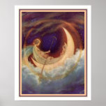 Pôster Moon Boat To Dreamland - Hugh Williams 16 x 20<br><div class="desc">Hugh Williams impressão "Moon Boat to Dreamland",  bonito e colorido</div>