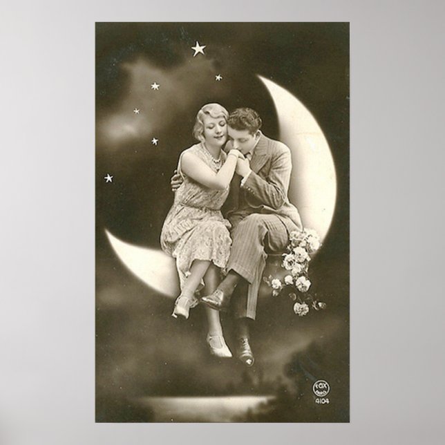 Poster Moon de papel (Frente)