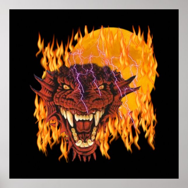 Pôster Moon Dragon (Frente)