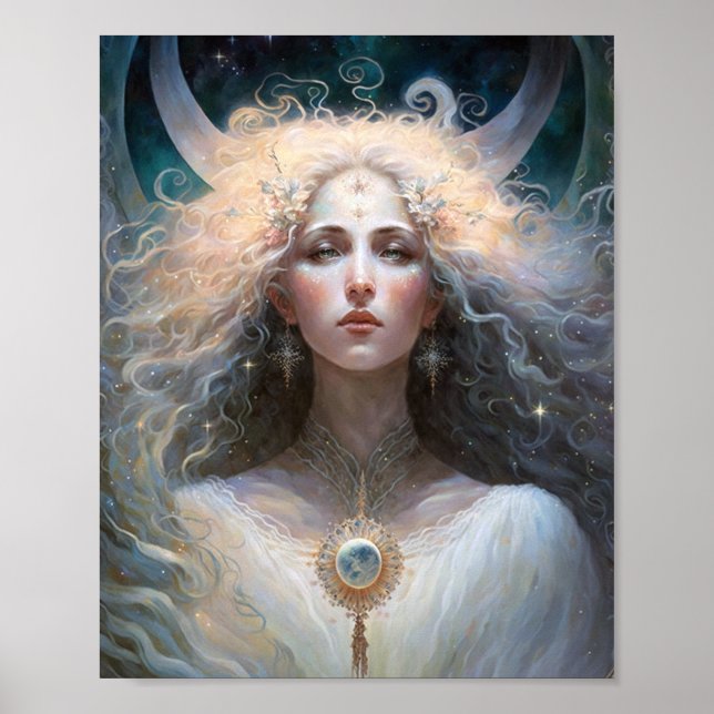 Poster Moon Goddess Fantasy Art (Frente)