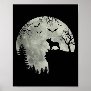Poster Moon Howl Na Floresta O Cachorro Francês