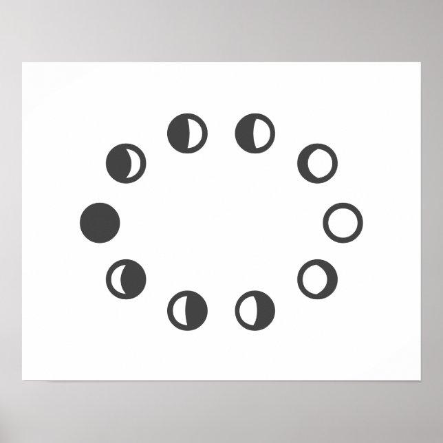 Poster Moon Phases design para (Frente)