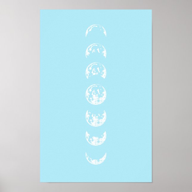 Poster Moon Phases Wall Art (Frente)