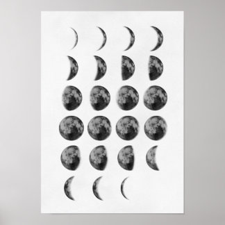Poster Moon Phases Wall Art