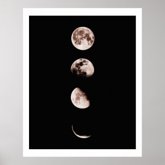 Poster Moon Phases Wall Art - Celestial Home Decor