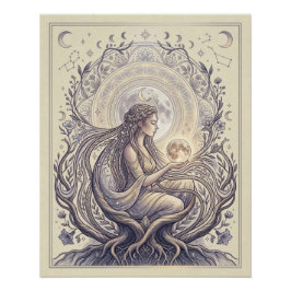 Pôster Moon Priestess Goddess