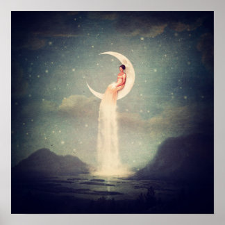 Pôster Moon River Lady