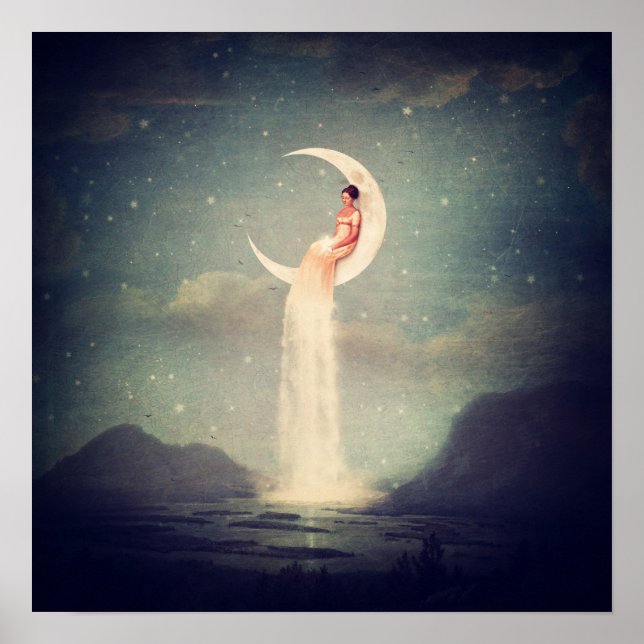 Pôster Moon River Lady (Frente)