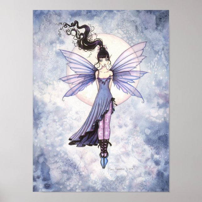 Pôster Moondance Fairy Fantasy Watercolor Art (Frente)