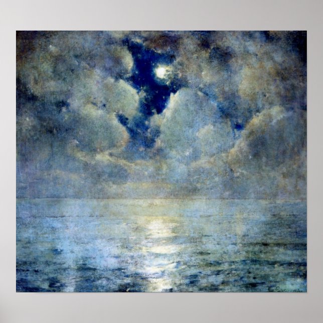 Poster Moonlight Through the Clouds (Frente)