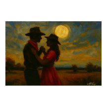 Moonlight Two-Step Art Print