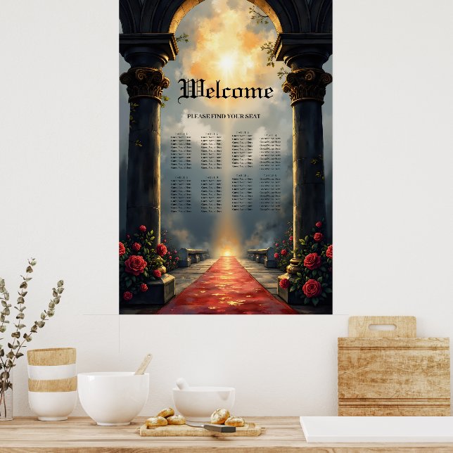 Poster Moonlit Aisle of Eternal Vows –Gothic Wedding Gate (Cozinha)