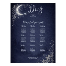 Pôster Moonlit Grove Celestial Woodland Wedding