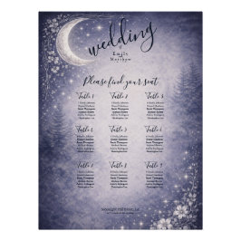 Pôster Moonlit Grove Celestial Woodland Wedding