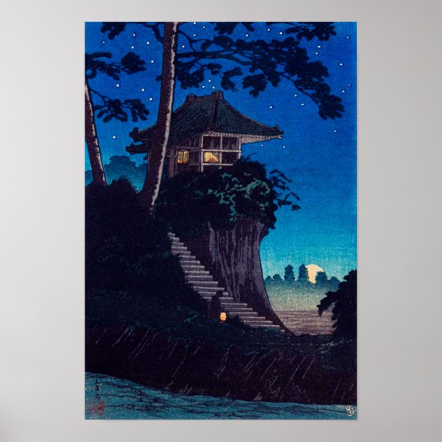 Poster Moonrise em Tokumochi por Takahashi Shotei (Frente)