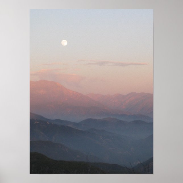 Poster Moonrise Montanhosa de San Bernardino (Frente)