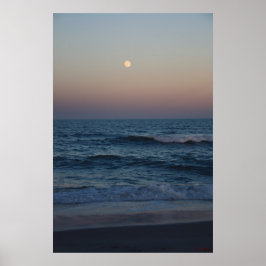 Poster Moonrise no Oceano #4705