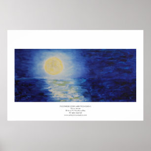 Pôster Moonrise Over Lake Michigan II