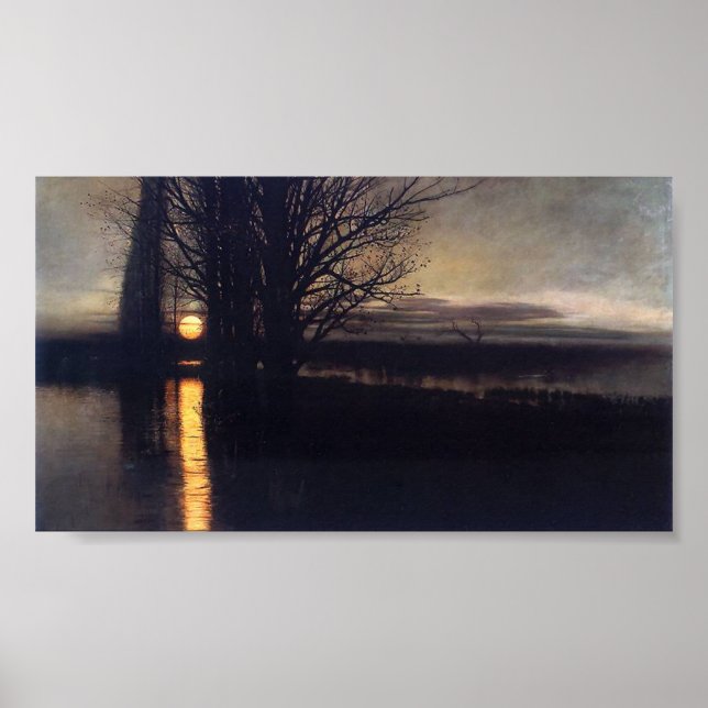 Poster Moonrise - Stanisław Masłowski 1884 - Moon (Frente)