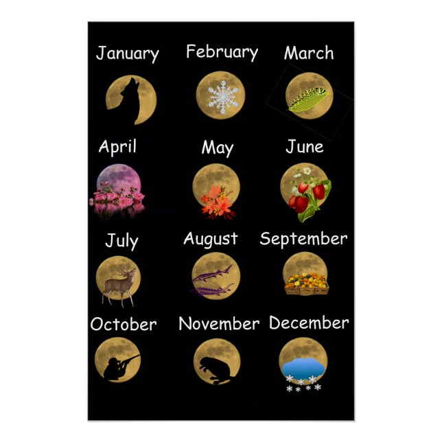 Pôster Moons de cheio indianos (Frente)