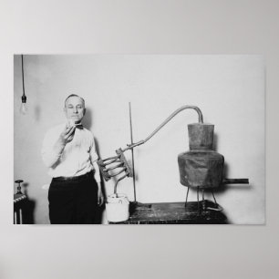 Poster Moonshine confiscado - Era da proibição