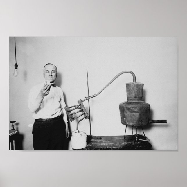 Poster Moonshine confiscado - Era da proibição (Frente)