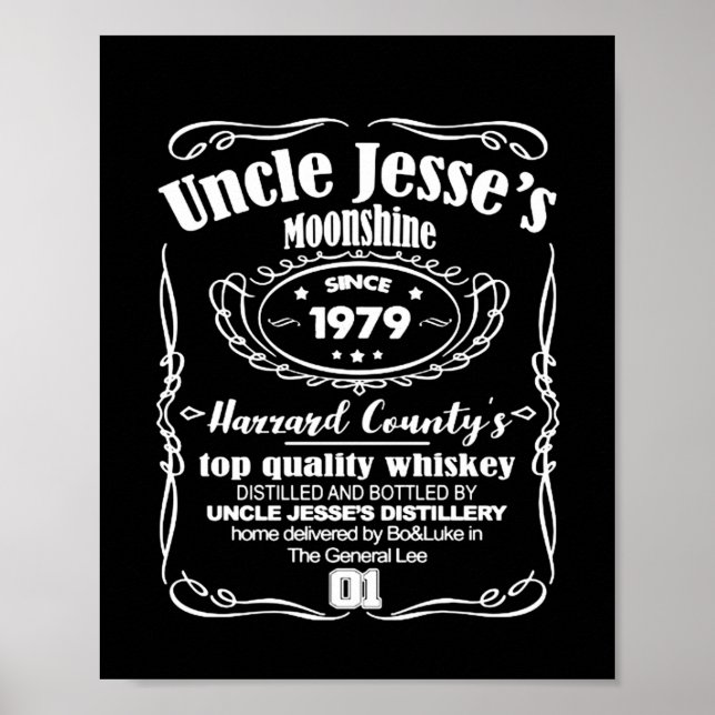 Poster Moonshine do tio Jesse desde 1979 (Frente)