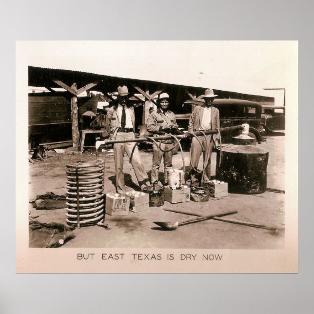 Poster Moonshine - Proibição, Kilgore, TX 1931 (Frente)