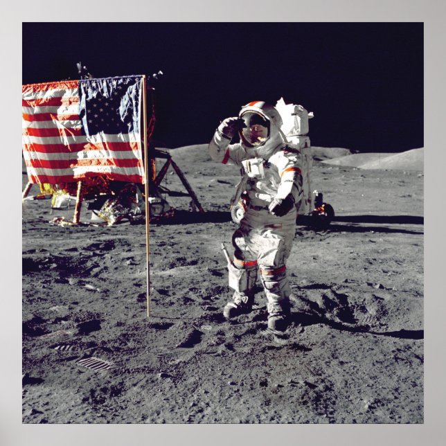 Poster Moonwalk Apollo 17 (Frente)