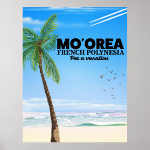 Poster Mo'orea Polinésia Francesa